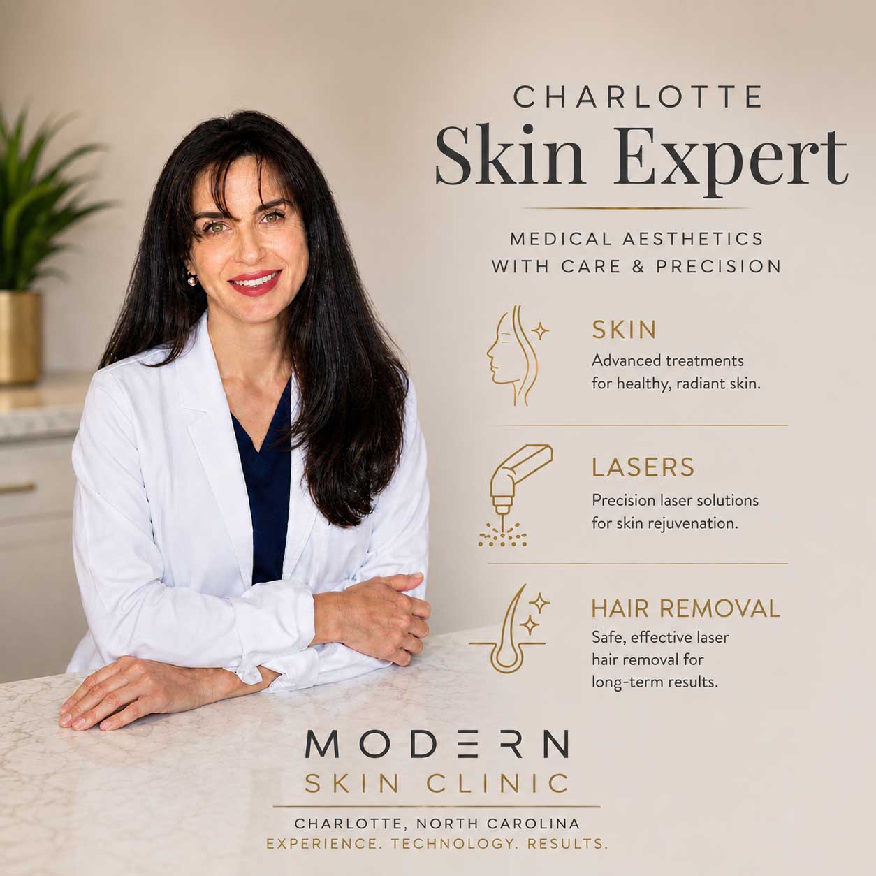 Nina Crytser Charlotte medical esthetician skin and laser expert